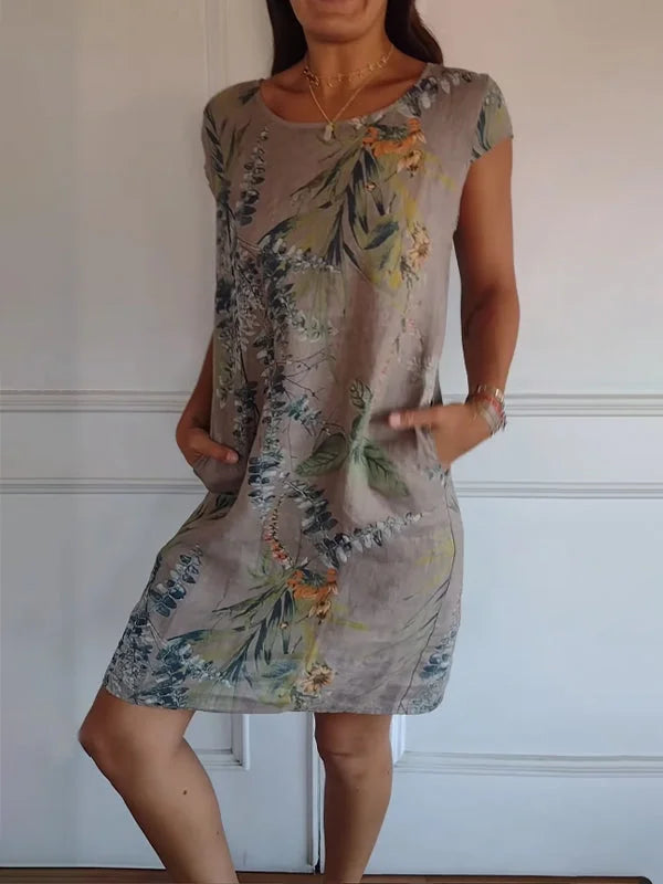 Jory - Midi Summer Dress For Women - Flower Design