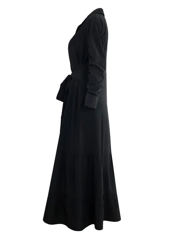 Knightly - Button Belted Maxi Dress