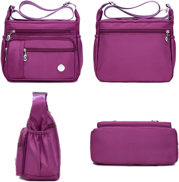 Lhara - Multi-Pocket Anti-Theft Crossbody Bag