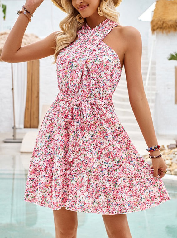 Brigid - Floral Print Mini Dress