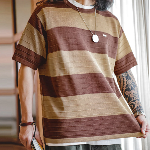 Makoto - Retro Striped Tee