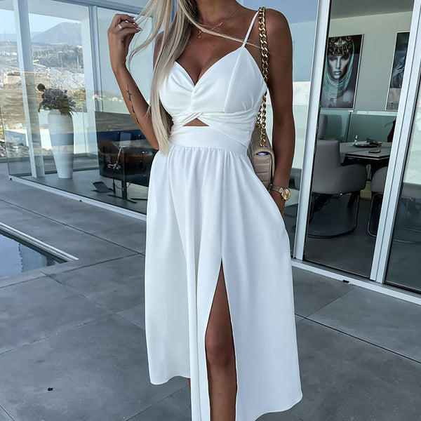 Clio - High Slit Cocktail Dress