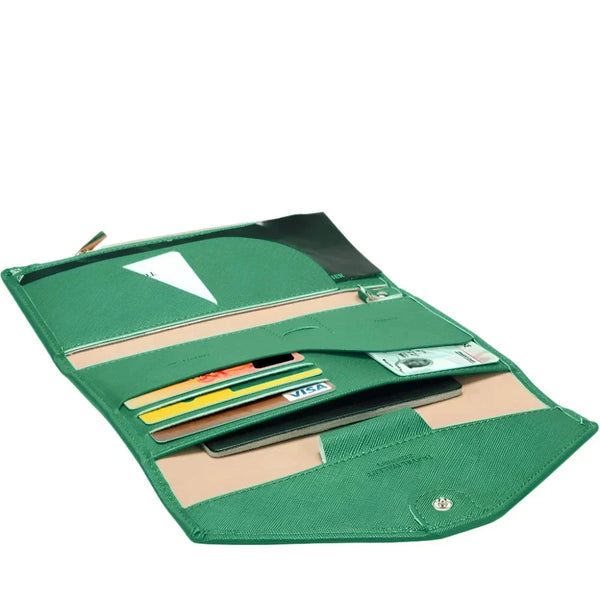 Kenaf - Green Travel Wallet Passport Holder