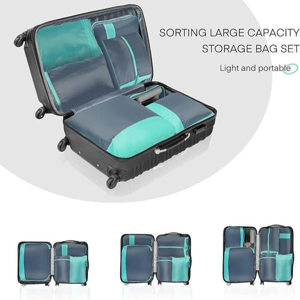 Nila - Waterproof Compression Travel Packing Cubes  Set (7 Pieces)