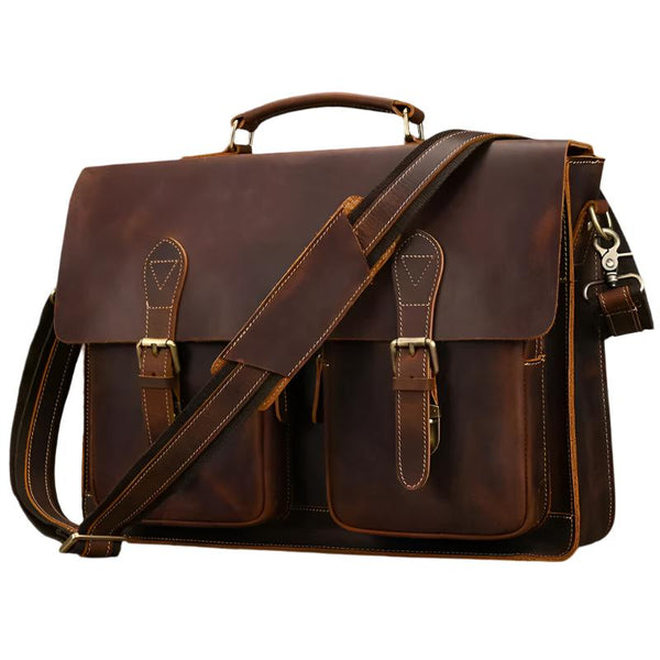 Jansen - Vintage Messenger Laptop Handbag