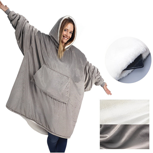 Oversized Hoodie Blanket - Ultra-Soft, Warm & Cozy for Lounging