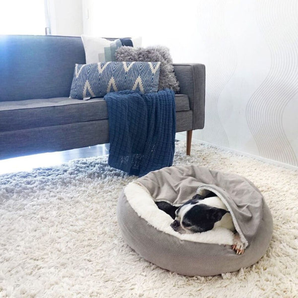 Dog Cuddle Cave - Cozy, Soft & Warm Hideaway for Restful Sleep