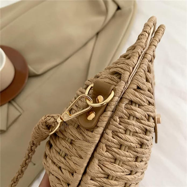 Nette -  Women's Elegant Woven Crossbody Sling Handbag