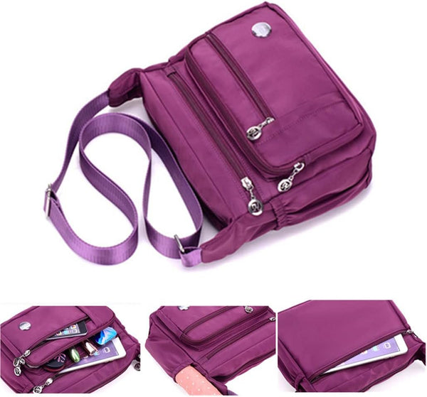 Lhara - Multi-Pocket Anti-Theft Crossbody Bag