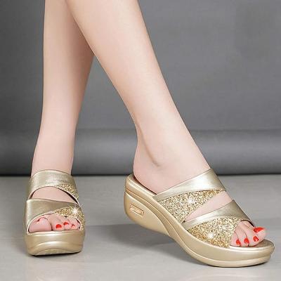 Josefina - Glitter Wedge Orthopedic Sandals