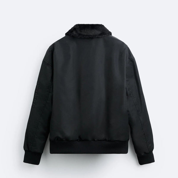 Ilyas - Sherpa Collar Bomber Jacket