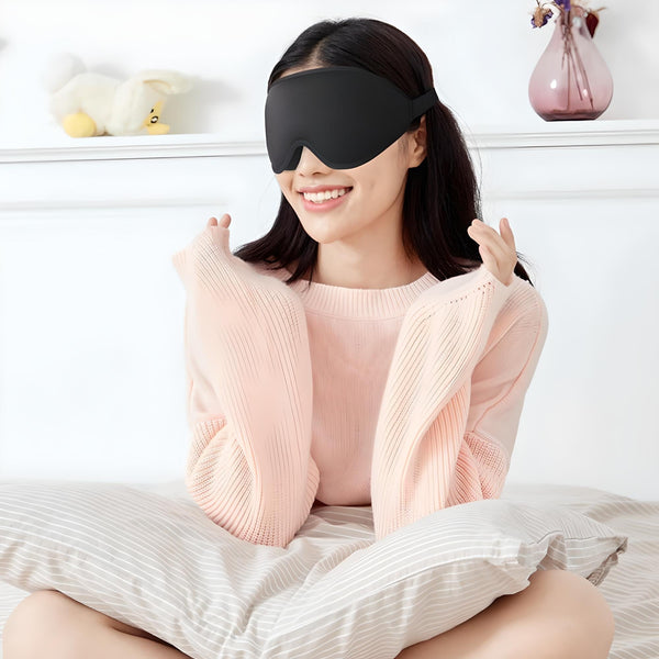 DreamComfort - Memory Foam Travel Sleep Mask - Ultimate Comfort for Restful Sleep