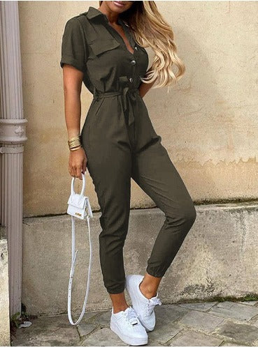 Braelyn - Stylish Cargo Jumpsuit