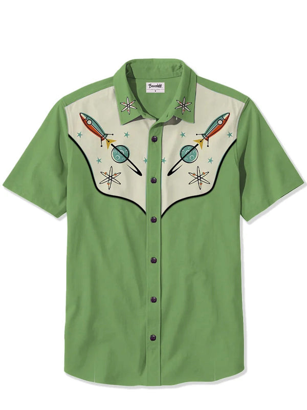 Flynn - Men's Printed Rocket Polo