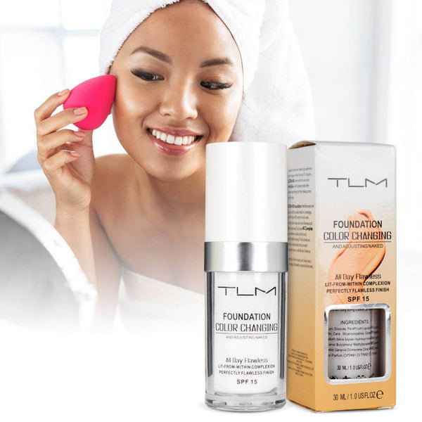 SmartBlend Color-Changing Foundation - Flawless Coverage for Every Skin Tone