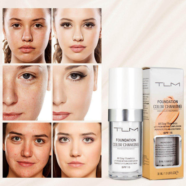 SmartBlend Color-Changing Foundation - Flawless Coverage for Every Skin Tone