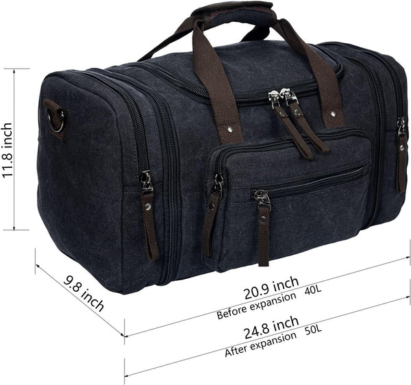 Tote - Canvas Expandable Duffle Bag