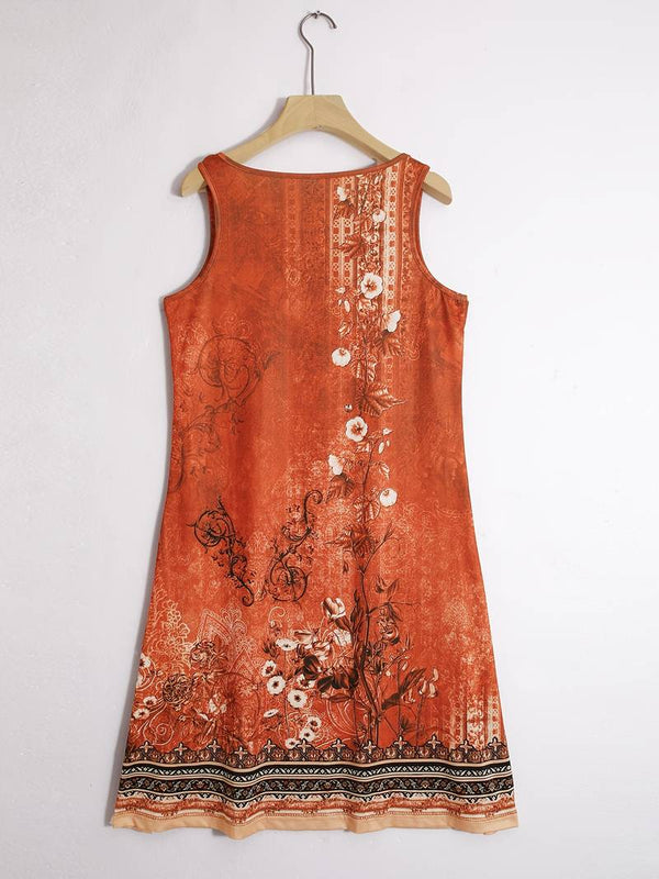 Ayla - Elegant Neck Boho Dress