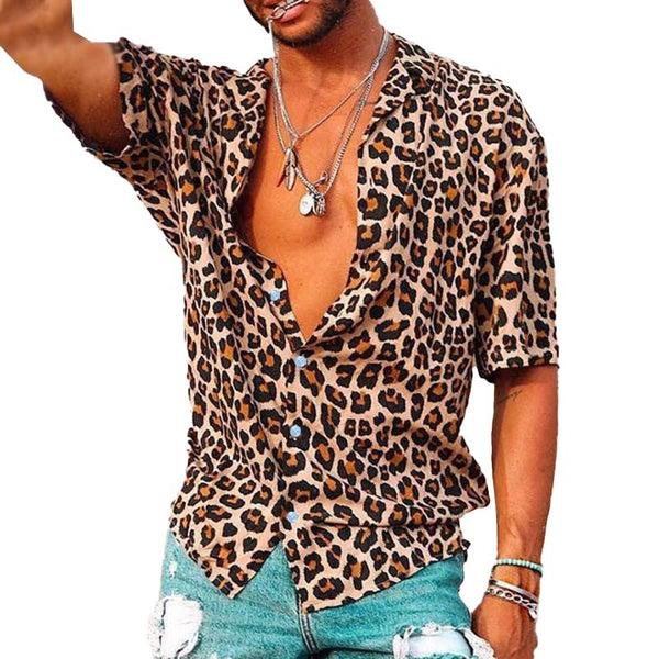 Barrett - Men's Leopard Print Top