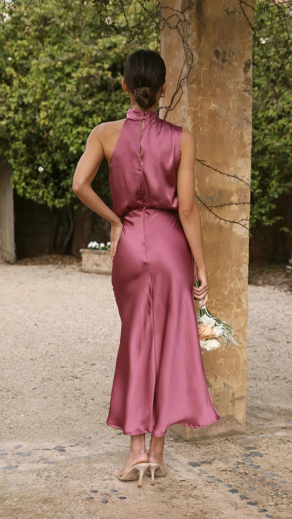 Sarrah - One-shoulder Formal Dress