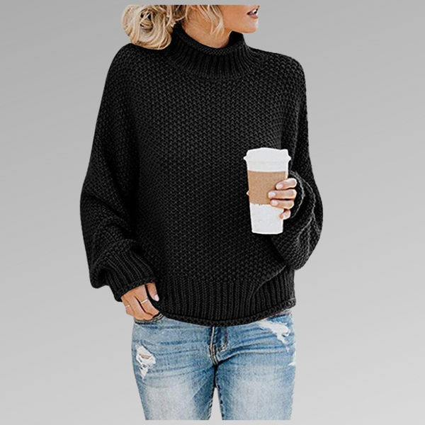 Stace - High Neck Knitted Sweater