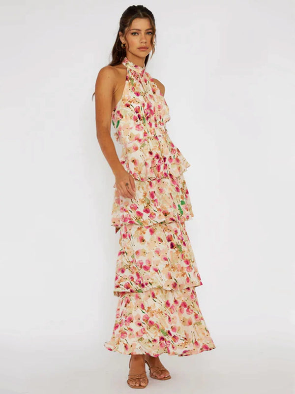 Anaya - Floral Halterneck Maxi Dress