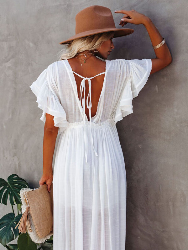 Julia - V-Neck Boho Maxi Dress