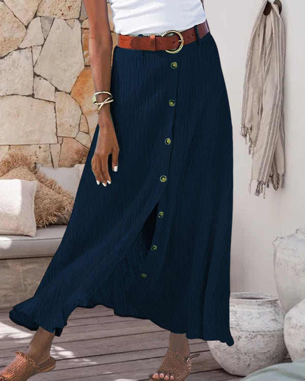 Vivienne -  Vibrant Flowing Autumn Skirt