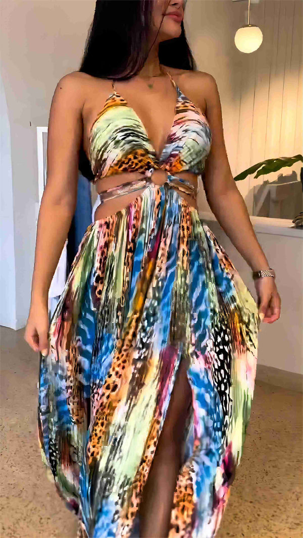 Zoey - Animal Printed Maxi Dress