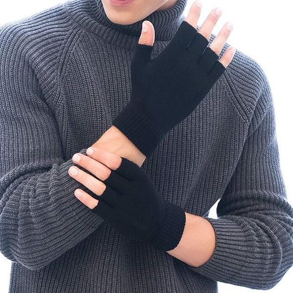 Noel – Knitted Fingerless Gloves – Warm & Flexible