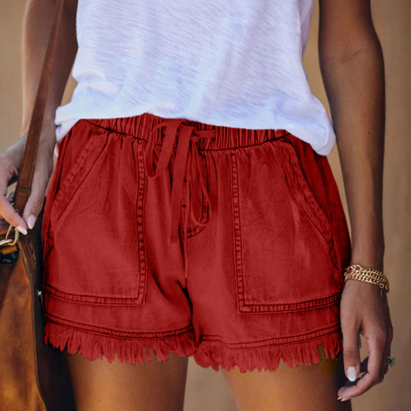 Melona - Drawstring Women's Shorts