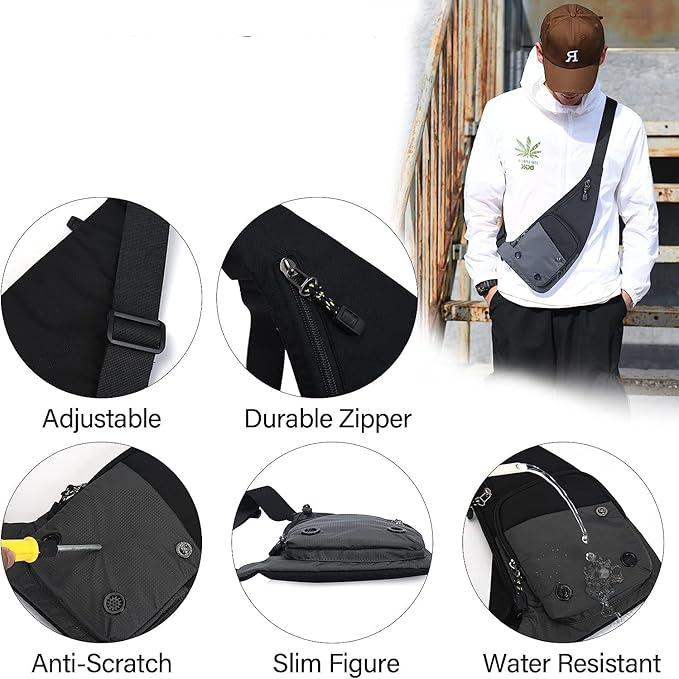 Whayne - Slim Waterproof Crossbody Sling Bag