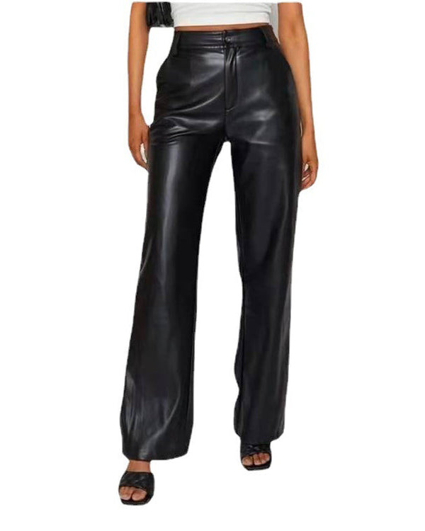 Georgette - High Elastic Leather Pants