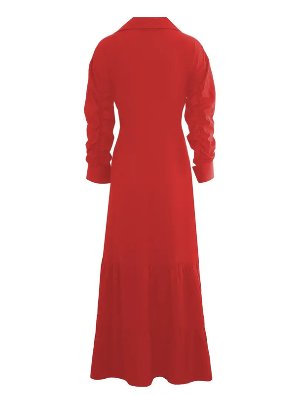 Knightly - Button Belted Maxi Dress