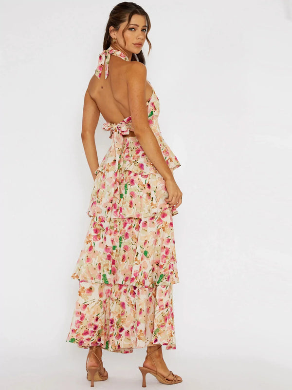 Anaya - Floral Halterneck Maxi Dress