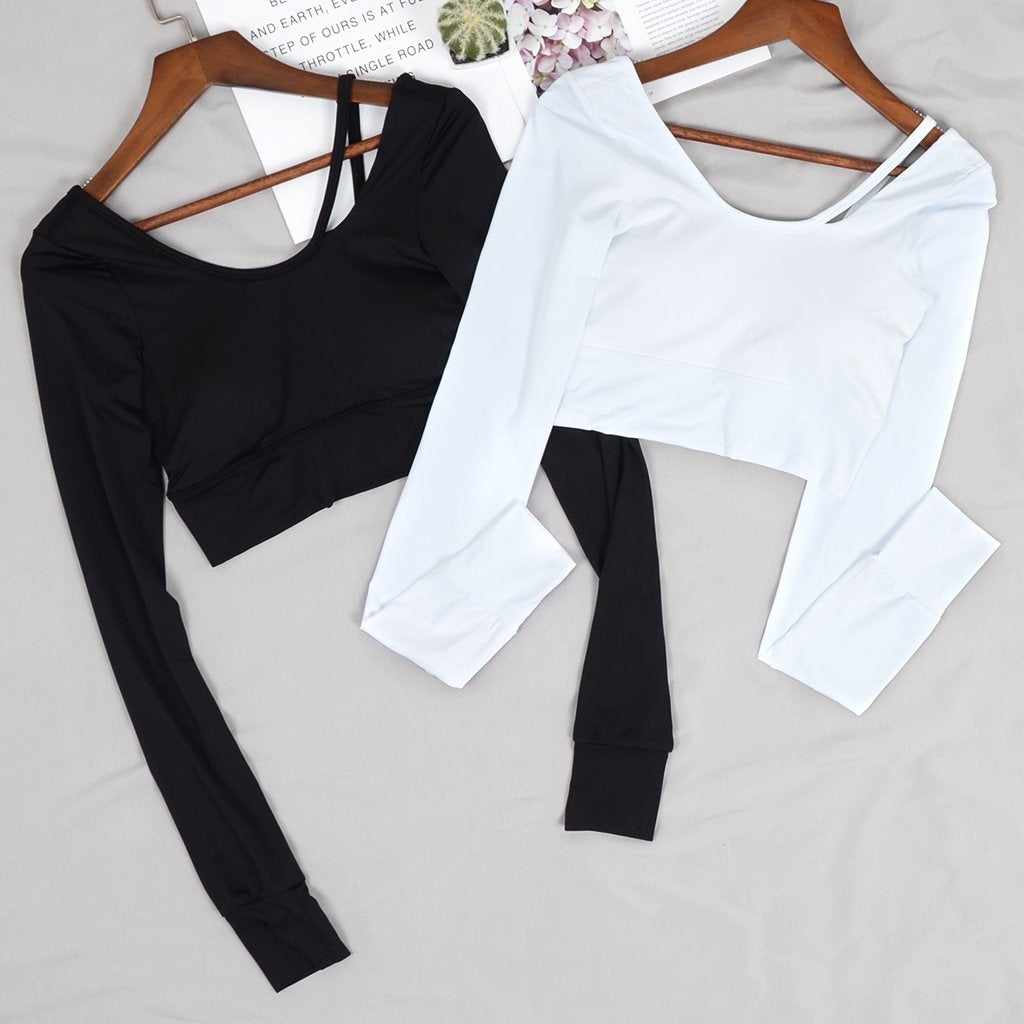 Raquel - Asymmetrical Strapping Yoga Sport Top