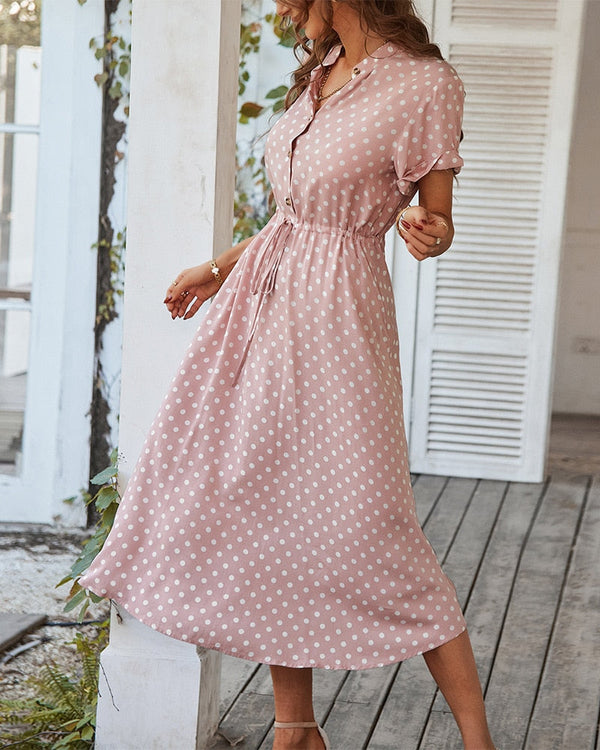 Precious - Polka Dot Midi Dress