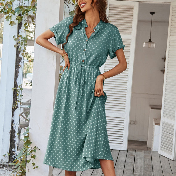 Precious - Polka Dot Midi Dress