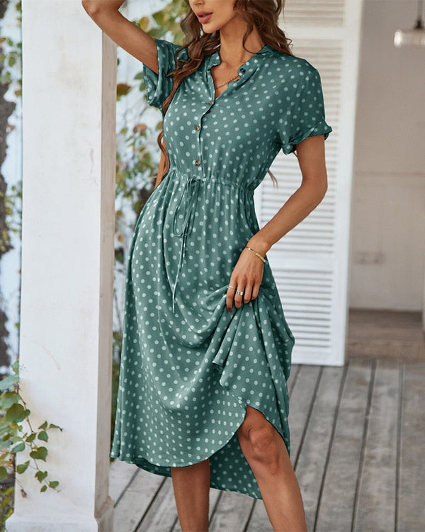 Precious - Polka Dot Midi Dress