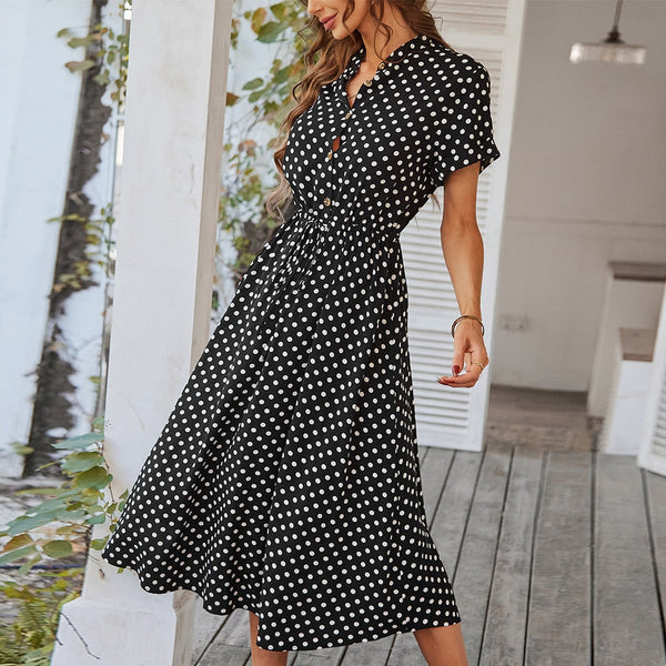 Precious - Polka Dot Midi Dress