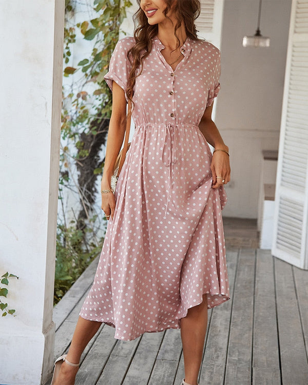 Precious - Polka Dot Midi Dress