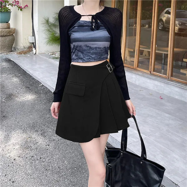 Gelie - Asymmetric Mini Skirt