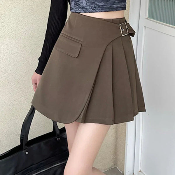 Gelie - Asymmetric Mini Skirt