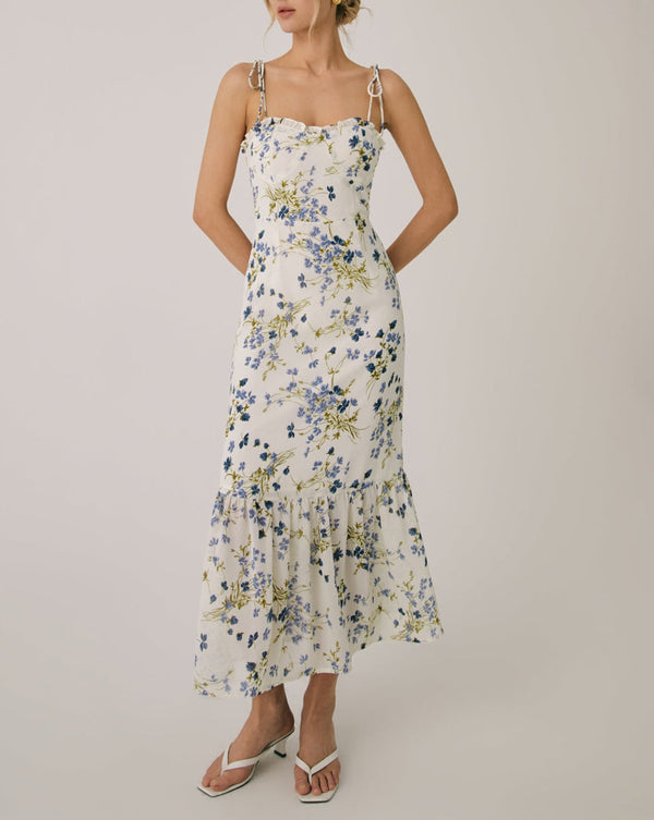 Graziella - Romantic Ruffle Cami Maxi Dress