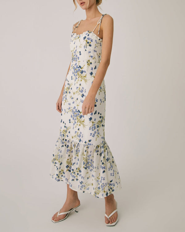 Graziella - Romantic Ruffle Cami Maxi Dress