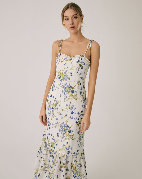 Graziella - Romantic Ruffle Cami Maxi Dress