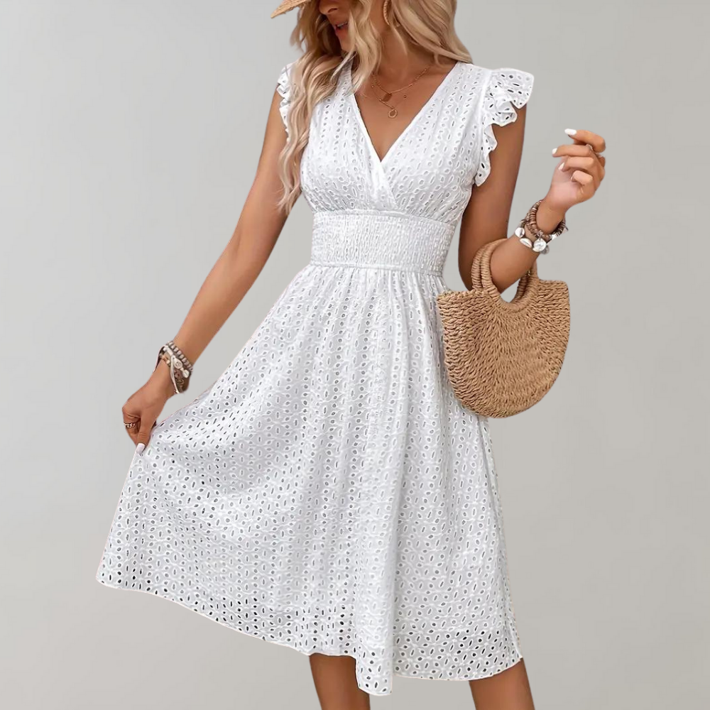 Stevie - Short White Dress