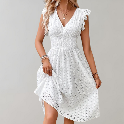 Stevie - Short White Dress