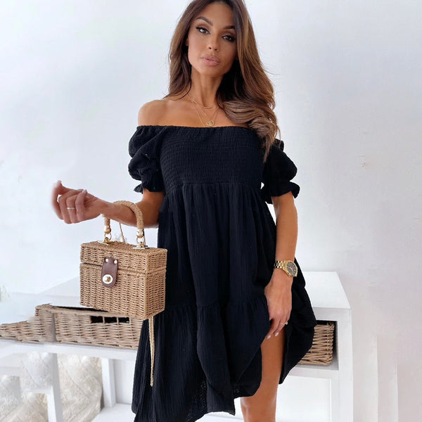 Ines - Off-Shoulder Mini Dress