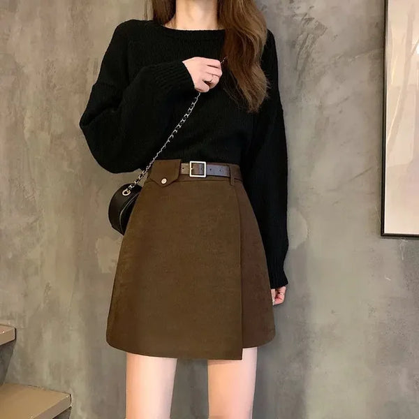 Venie - Mini Skirt With Belt